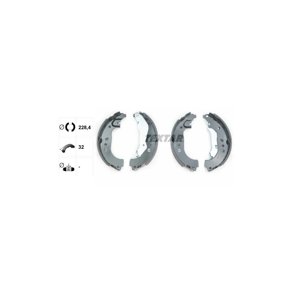 Set Saboti Frana Textar pentru Seat Toledo, Skoda Rapid/Rapid Spaceback/Roomster/Roomster Praktik - 91080100