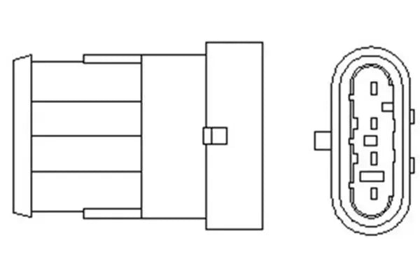 Sonda lambda, Abarth, Alfa Romeo, Fiat, Lancia, 62x57x154 mm, Magneti Marelli OSM067