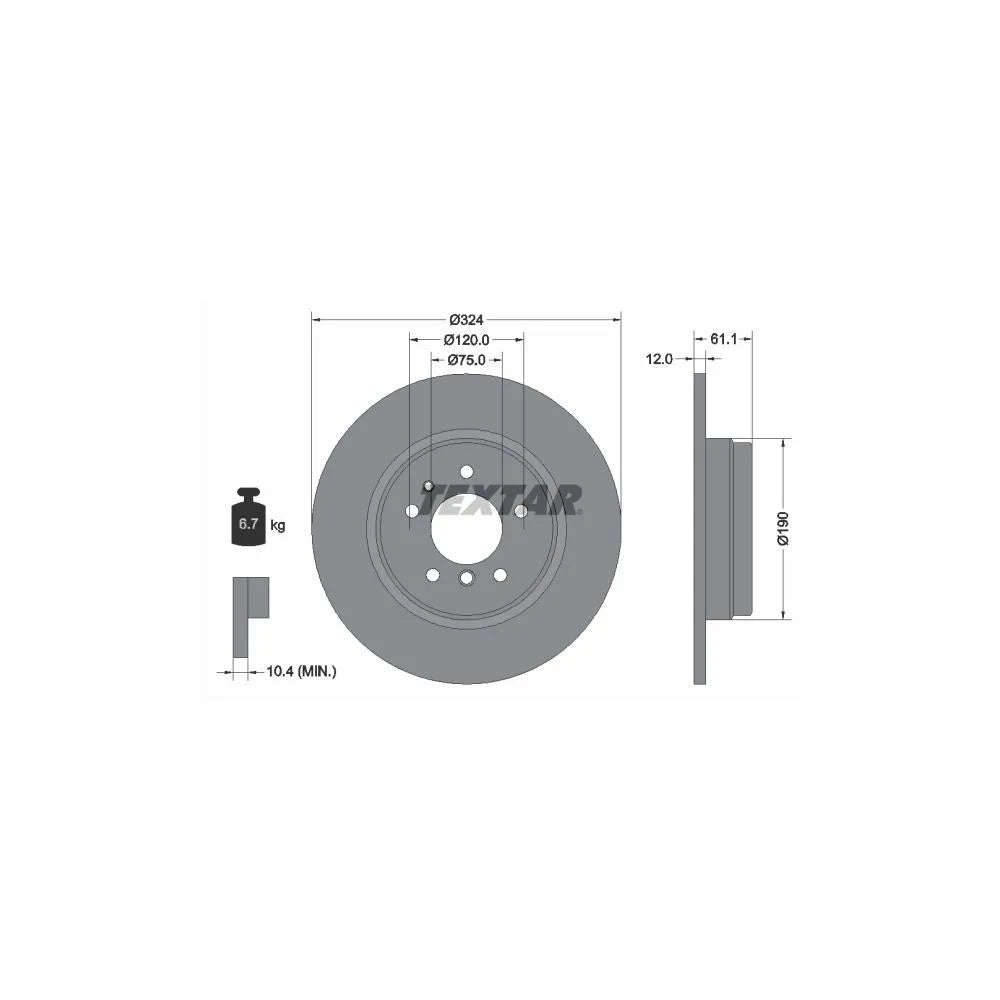 Disc Frana Textar pentru BMW 7/8 - 92058400
