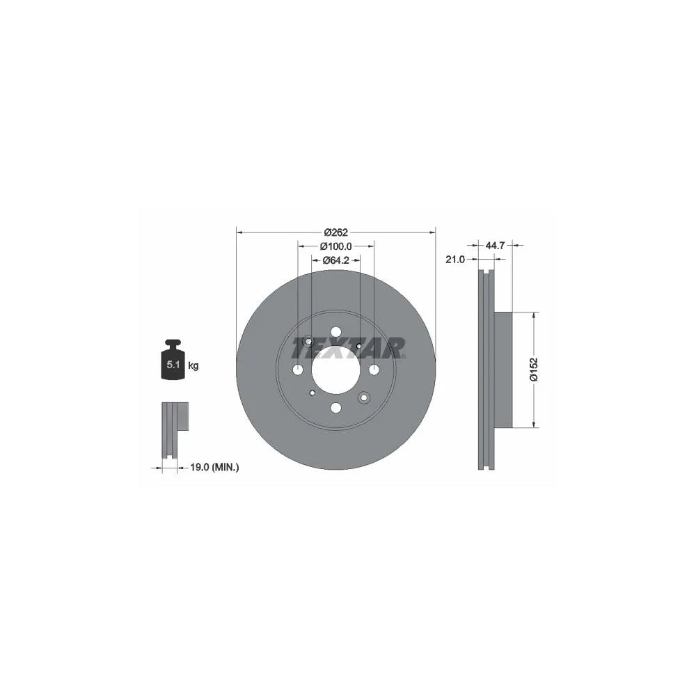 Disc Frana Textar - 92060903