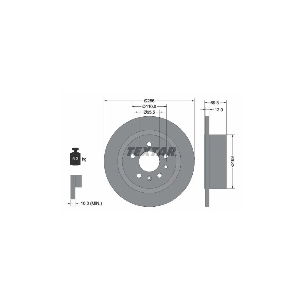 Discuri Frana Textar pentru Opel Omega B - 92067003