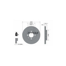 Disc Frana Textar pentru Seat Arosa, Volkswagen Lupo/Polo/Polo Caseta/Polo Playa - 92072003