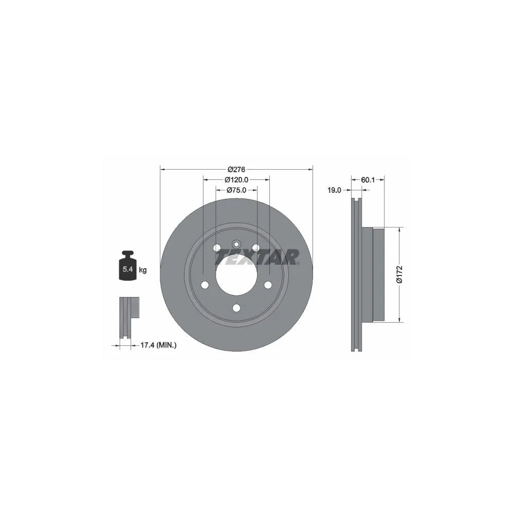 Disc Frana Textar pentru BMW 3 - 92072403