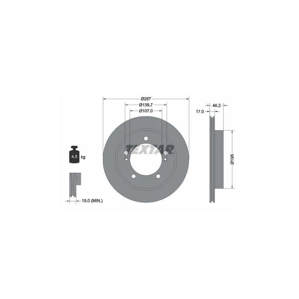 Discuri Frana Textar - 92076400