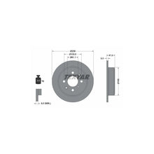 Disc Frana Textar pentru Acura Integra Cupe/Integra, Honda City/Civic/Crx/Integra Cupe/Jazz - 92077903