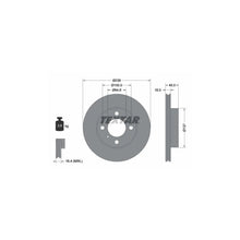 Disc Frana Textar pentru Mitsubishi Carisma/Colt/Lancer, Proton Gen 2/Jumbuck Pick Up/Persona 300/Persona 400/Satria - 92089400