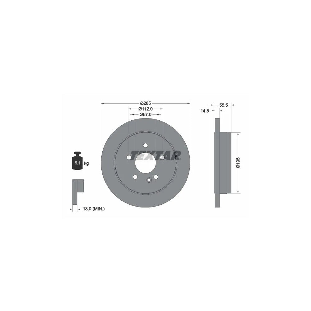 Discuri Frana Textar pentru Mercedes-Benz M Class - 92090003