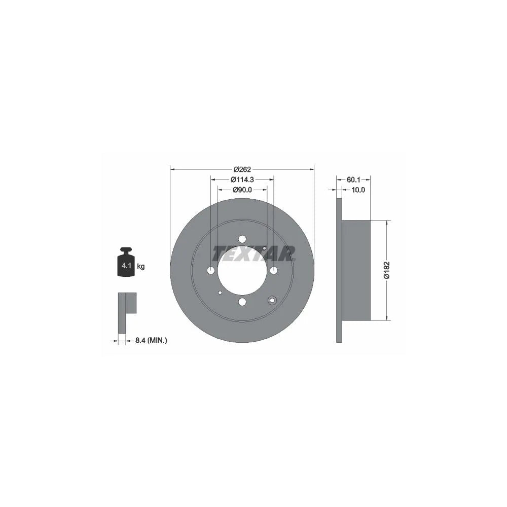 Disc Frana Textar - 92104000