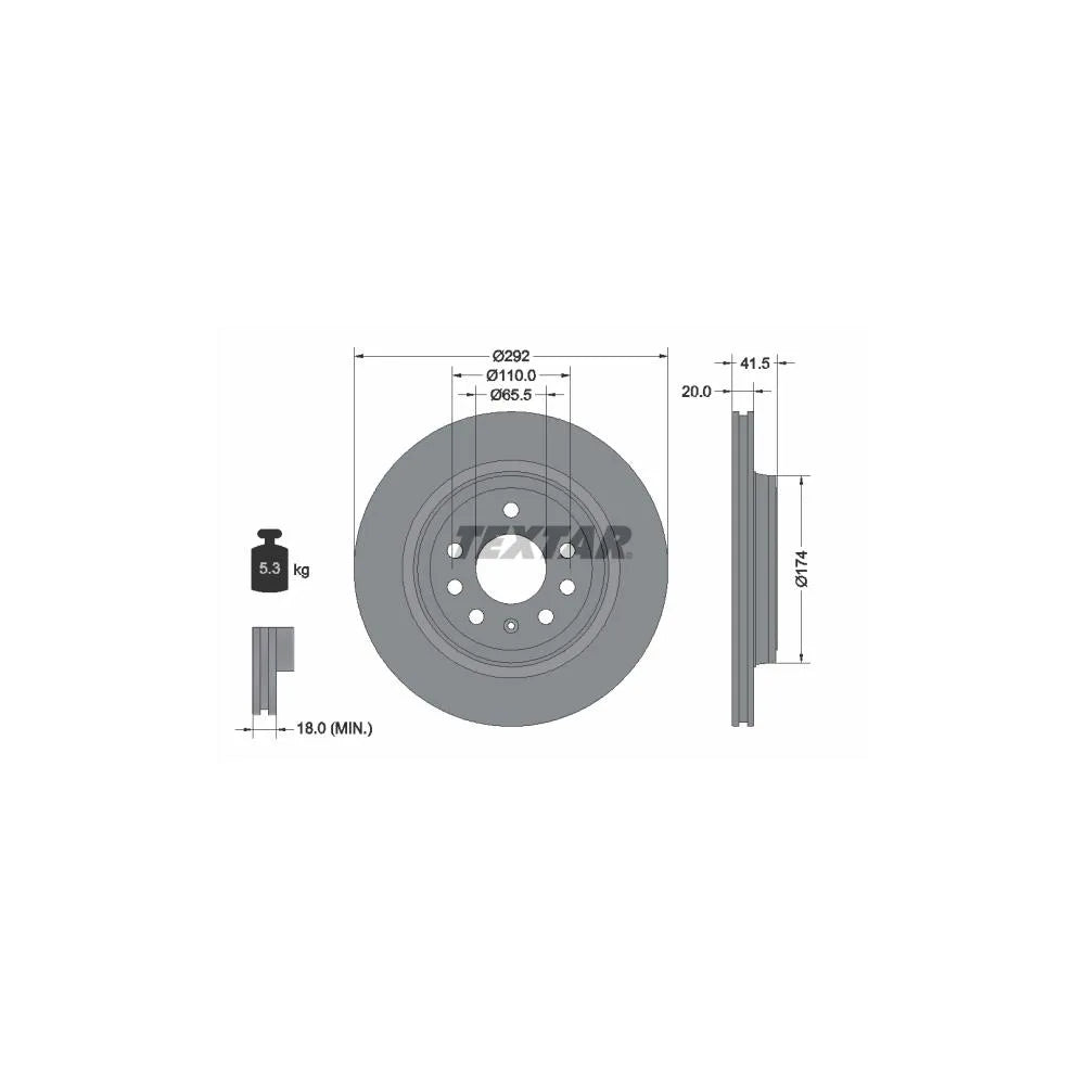Disc Frana Textar - 92118403
