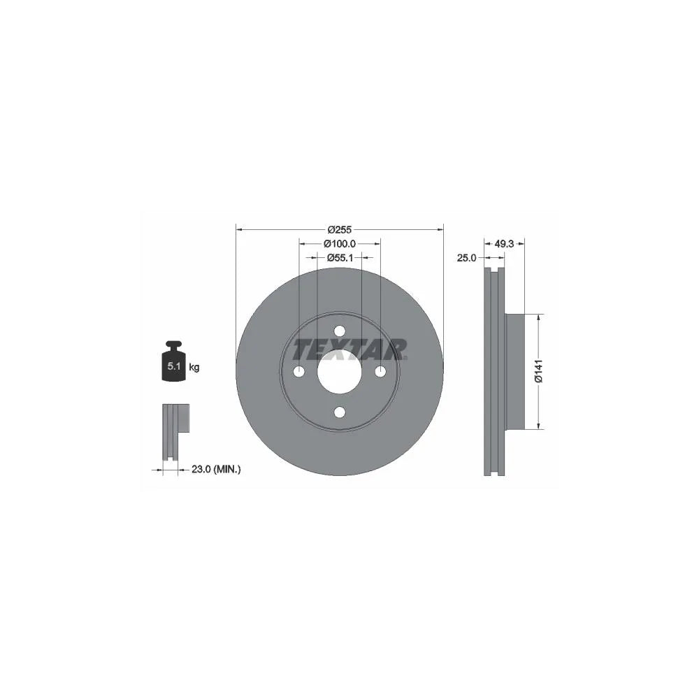 Discuri Frana Textar - 92125803