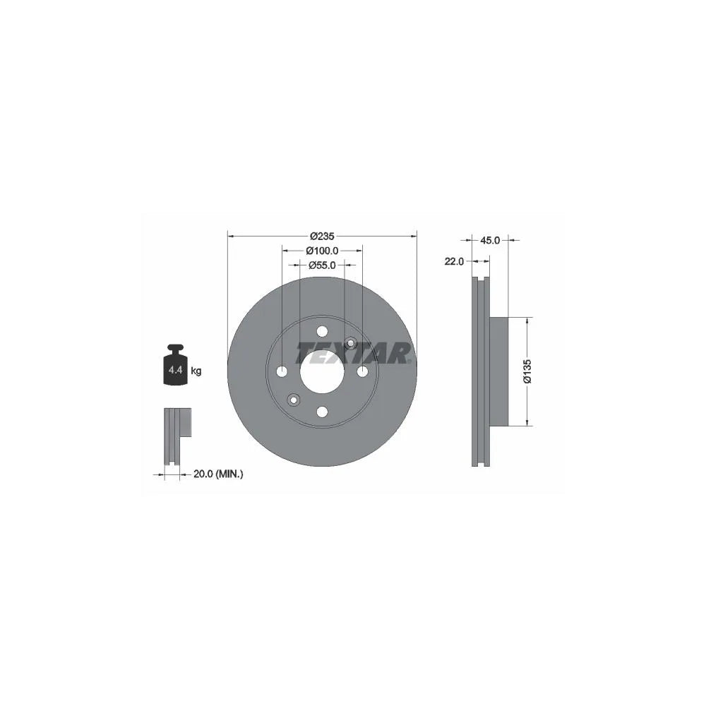 Discuri Frana Textar - 92134200
