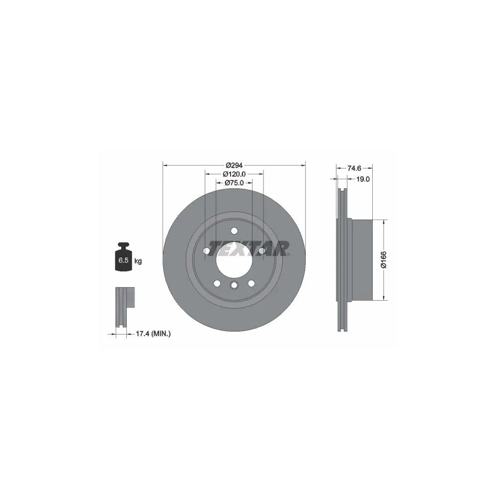 Disc Frana Textar pentru Alpina Roadster, BMW Z4 Cupe/Z4 - 92146103