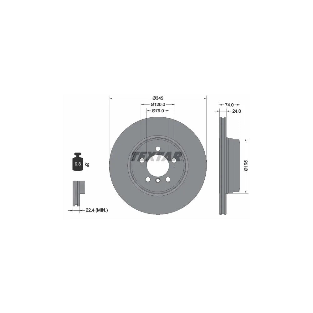 Discuri Frana Textar pentru BMW 7 - 92155005