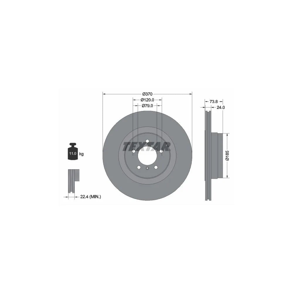Disc Frana Textar pentru BMW 7 - 92155203