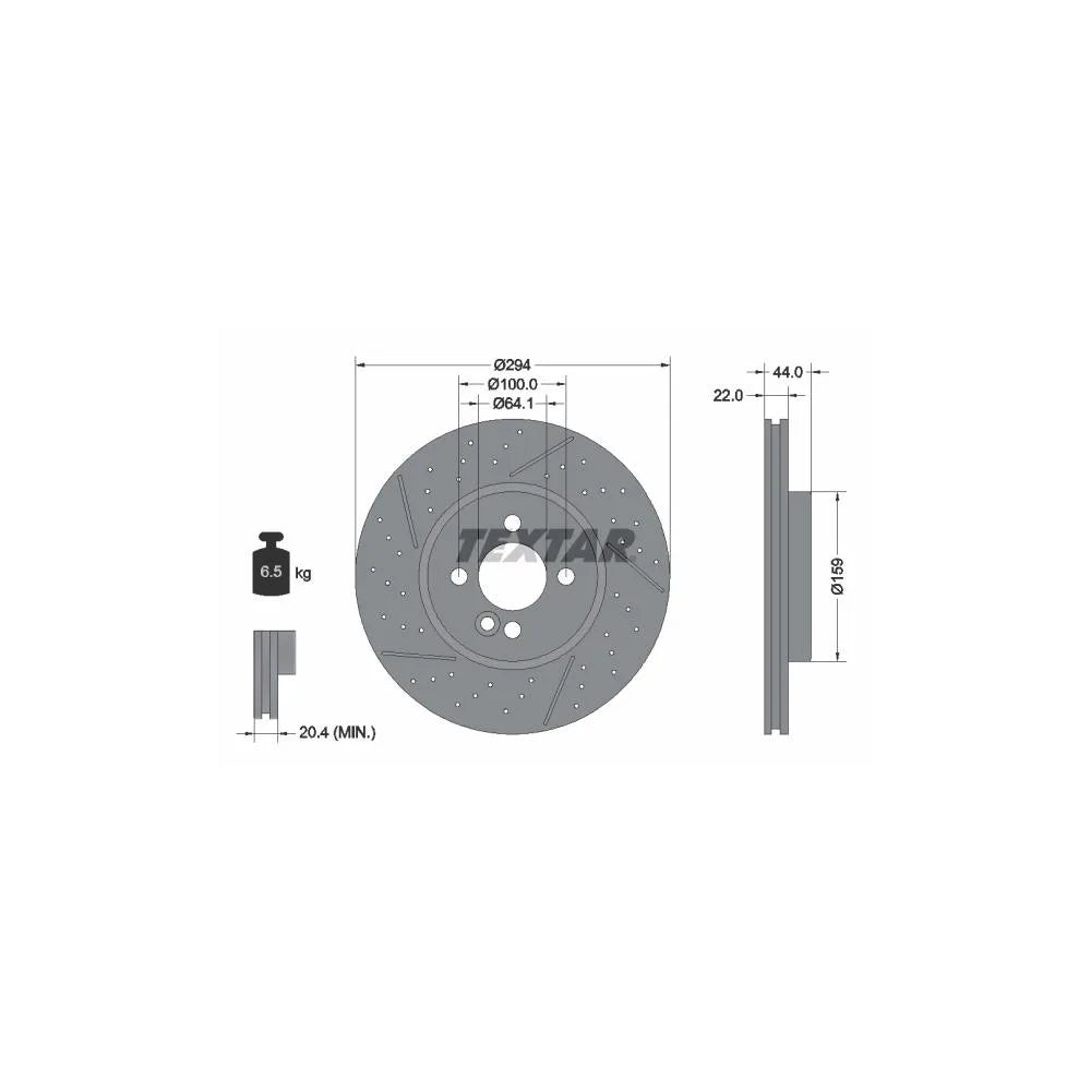 Disc Frana Textar pentru Mini Mini/Mini Clubman/Mini Cupe - 92196703