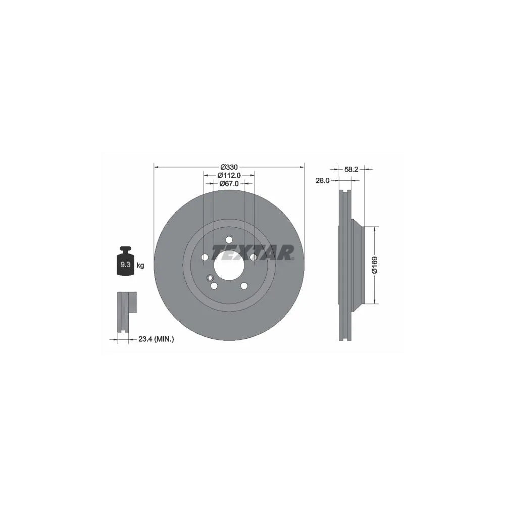 Discuri Frana Textar pentru Mercedes-Benz S Class/S Class Cupe - 92197903