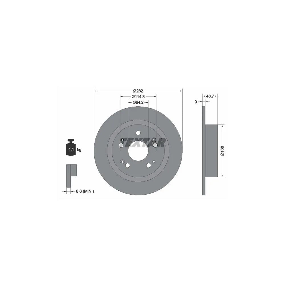 Disc Frana Textar pentru Honda Accord - 92204300