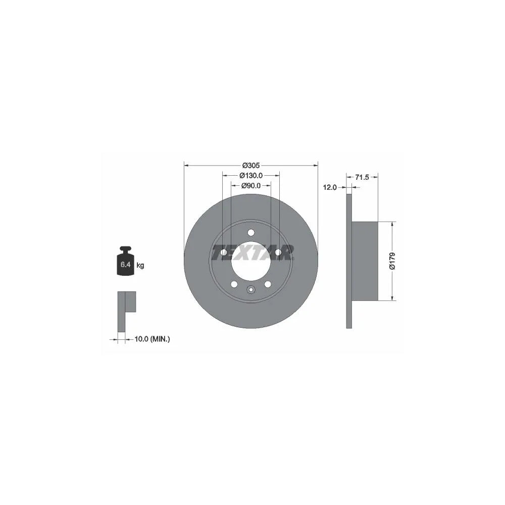Disc Frana Textar - 92228700