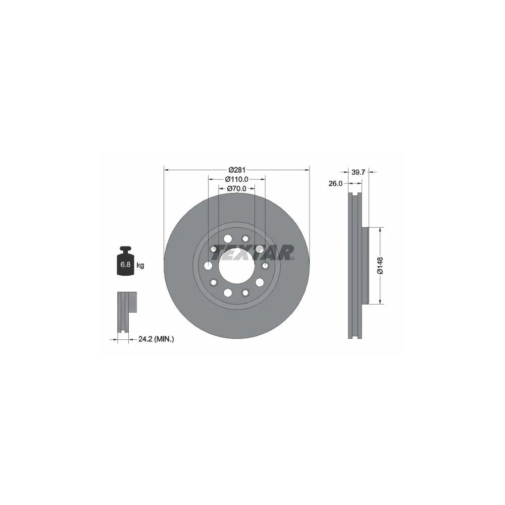 Disc Frana Textar - 92230103