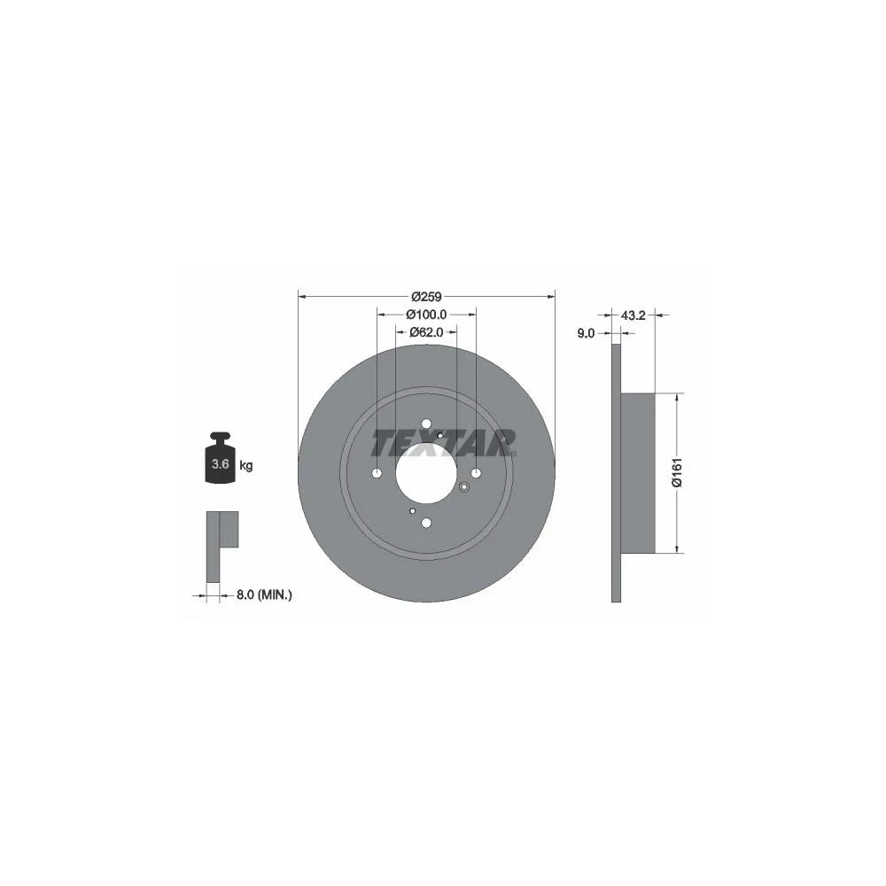 Discuri Frana Textar pentru Suzuki Swift - 92231403