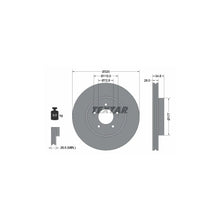 Disc Frana Textar pentru Chrysler 300C/300C Touring, Dodge Challenger Cupe/Charger - 92235403
