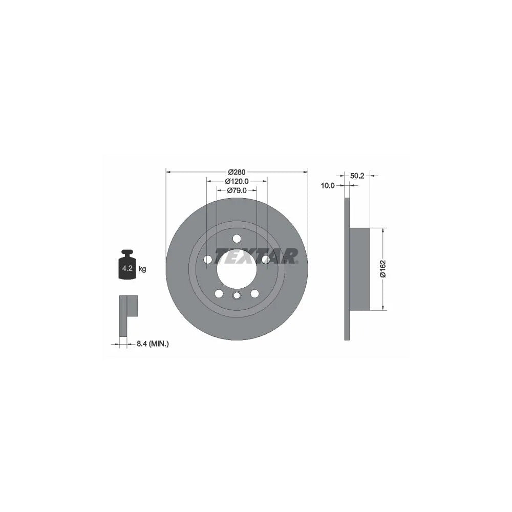 Disc Frana Textar pentru Mini Mini Countryman/Mini Paceman - 92238703