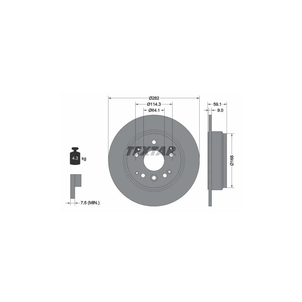 Disc Frana Textar - 92261703