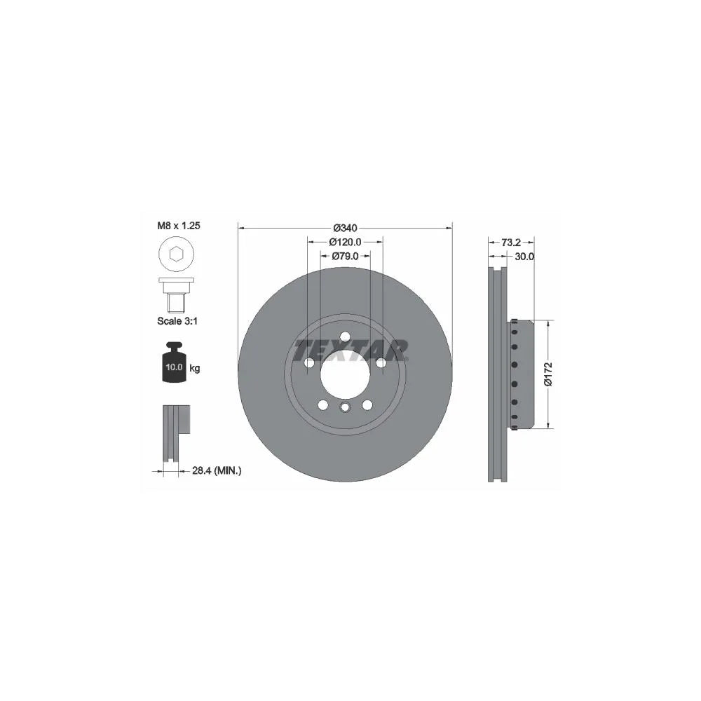 Disc Frana Textar pentru BMW 1/2 - 92264925