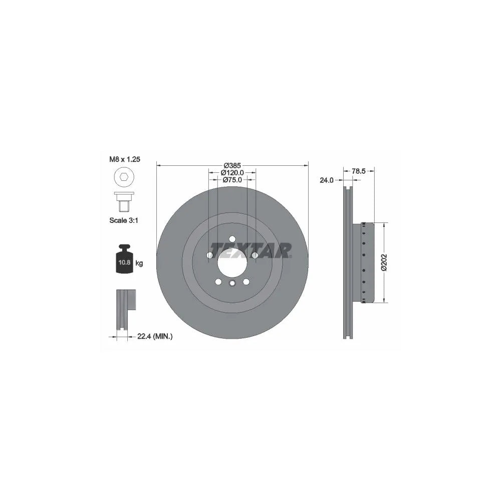 Discuri Frana Textar pentru BMW X5/X6 - 92266625