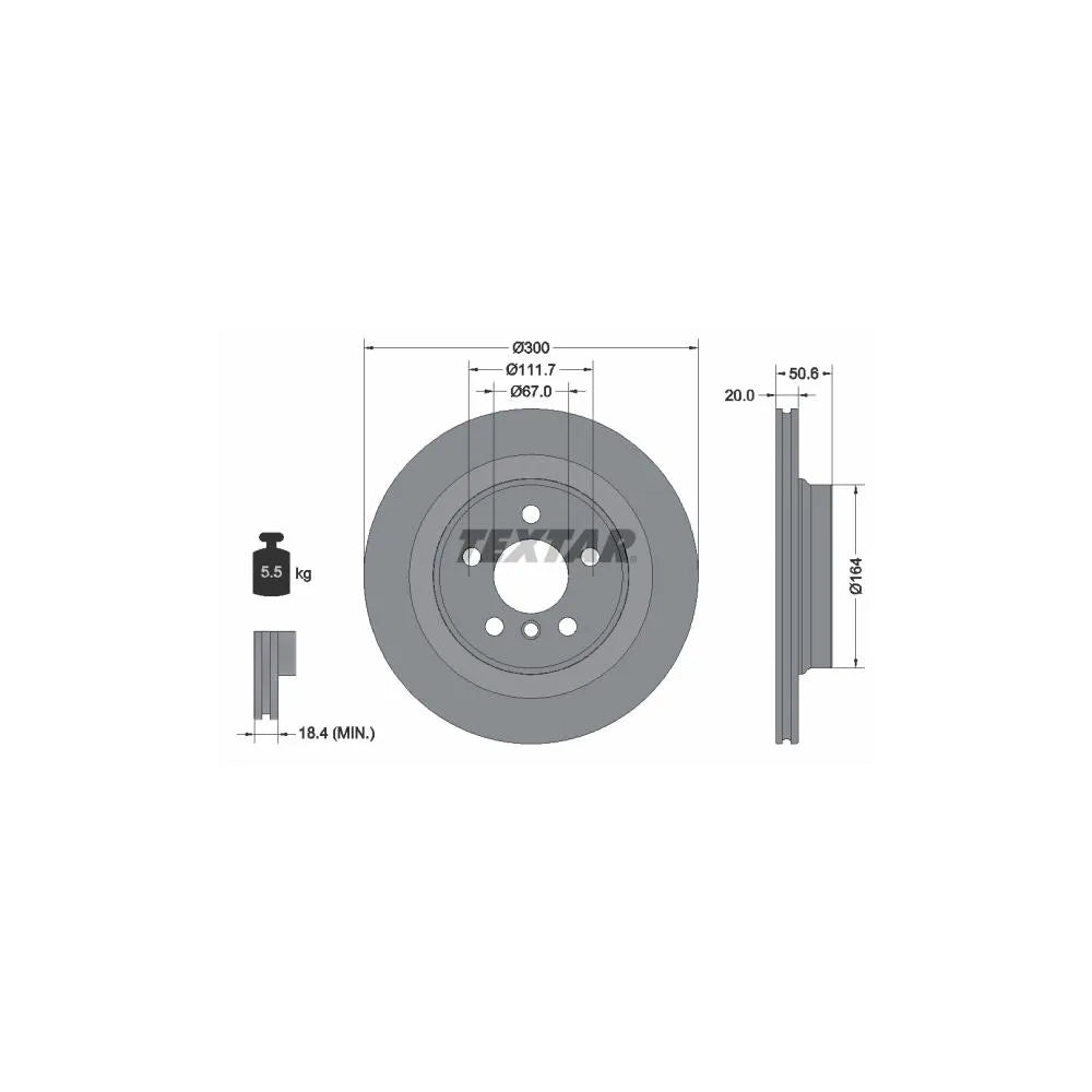 Disc Frana Textar pentru BMW 1/2 Active/2 Gran/X1, Mini - 92274503
