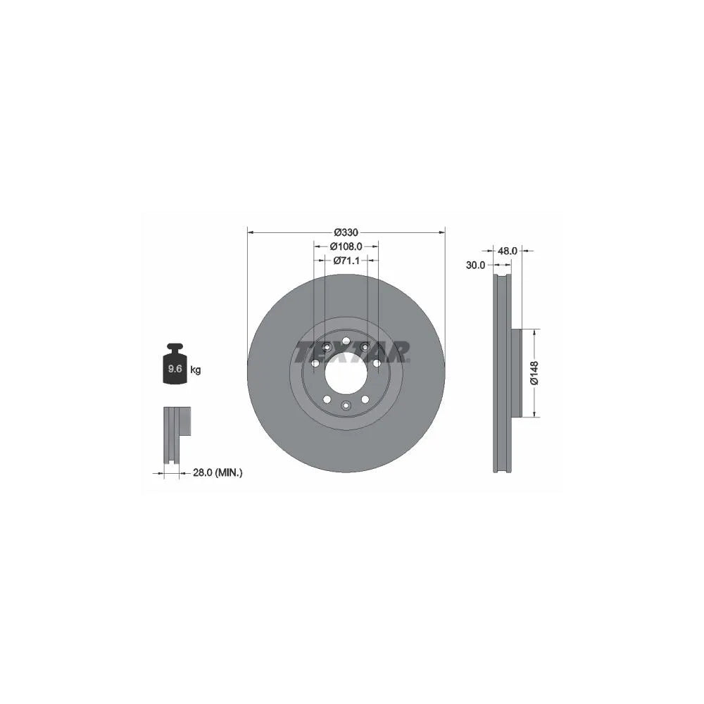 Disc Frana Textar - 92283403