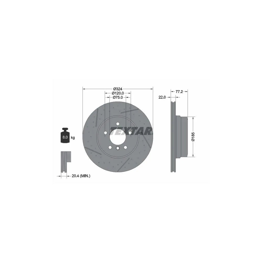 Disc Frana Textar pentru BMW 1/1 Cupe - 92295505