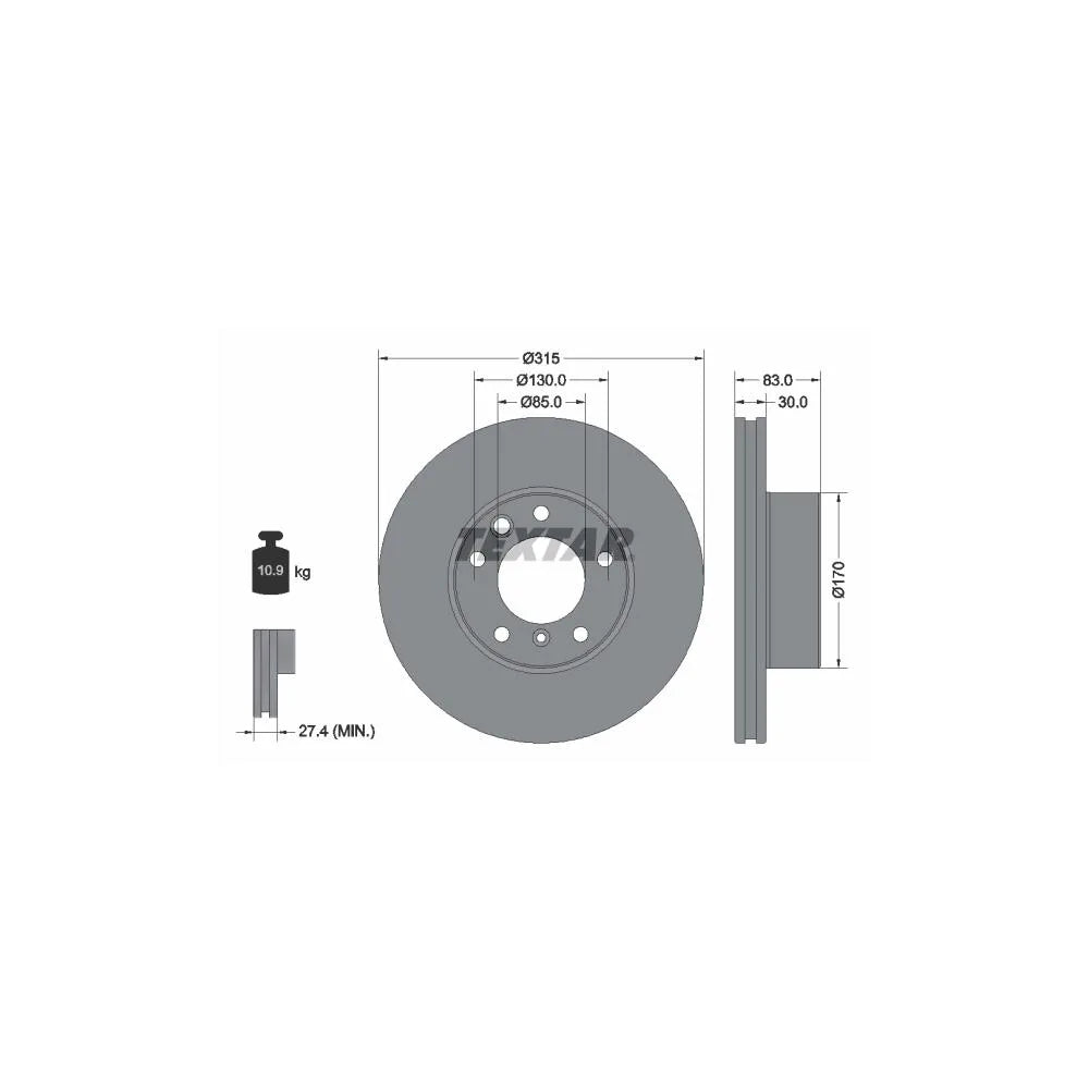 Discuri Frana Textar pentru Mercedes-Benz G Class/G Class Platou, Puch G Modell - 92304905