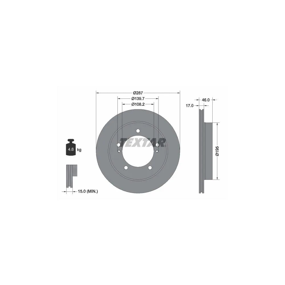 Disc Frana Textar pentru Suzuki Jimny - 92314103