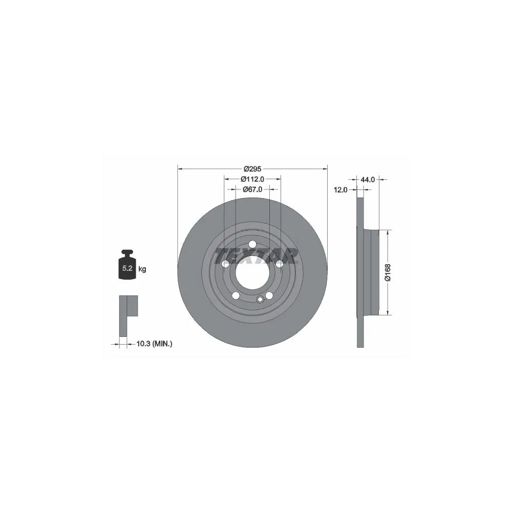 Disc Frana Textar pentru Mercedes-Benz A Class/B Class Sports/Cla/Cla Shooting/Gla - 92323203