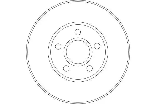 Disc frana, Ford Tourneo Connect, Transit Connect, Ø278 mm, TRW DF4277
