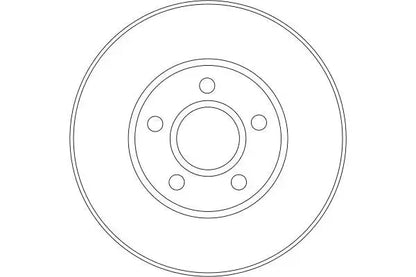 Disc frana, Ford Tourneo Connect, Transit Connect, Ø278 mm, TRW DF4277