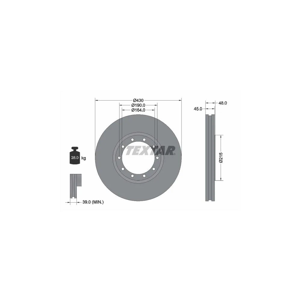 Discuri Frana Textar - 93193500