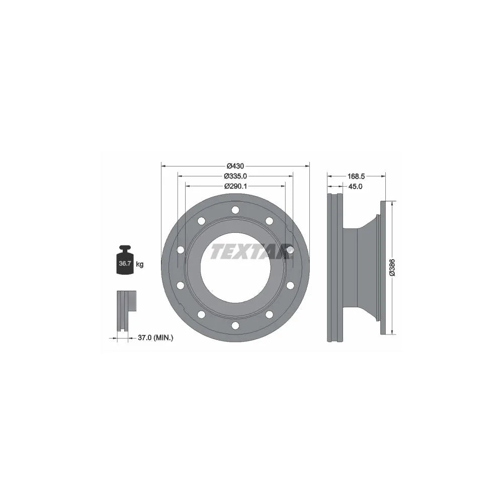 Discuri Frana Textar - 93296100