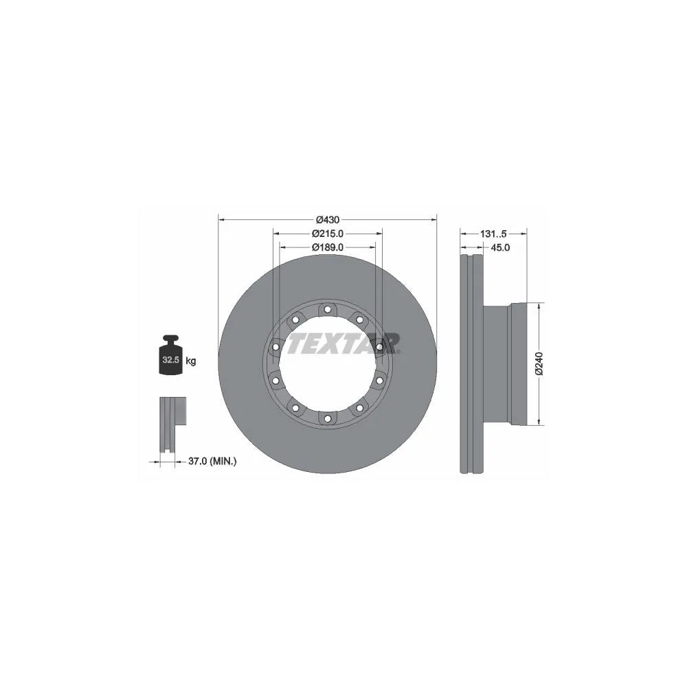 Discuri Frana Textar - 93308700