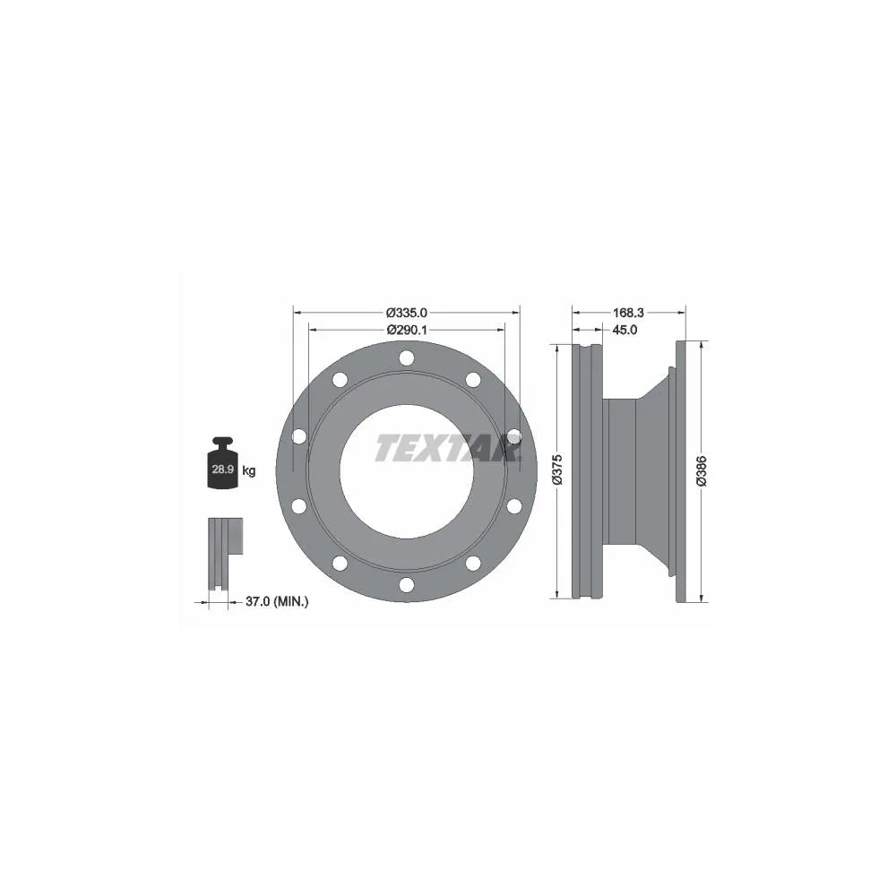 Discuri Frana Textar - 93308800