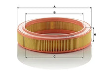 Filtru aer -Filter, Ford, 269x253x58 mm, Mann C2534