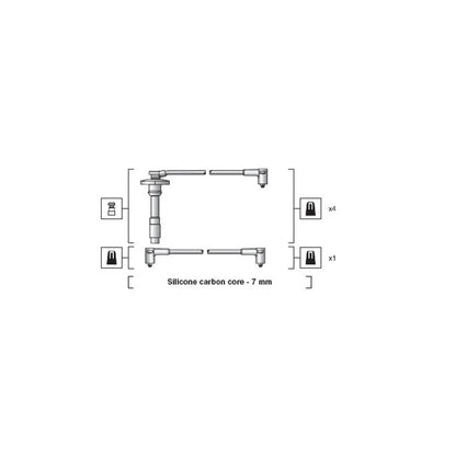 Fise Bujii Magneti Marelli pentru Toyota Avensis/Avensis Liftback/Carina E/Corolla - 941318111264