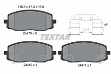 Set placute frana, frana disc Textar pentru Hyundai, Kia - 2427501