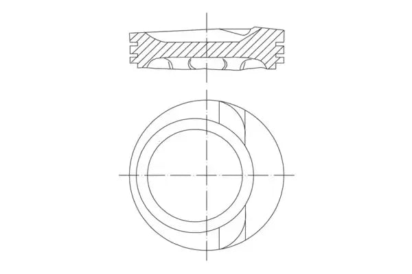 Piston Original, Ford, Mercedes-Benz, SEAT, 98x96x96 mm, Mahle 0306801