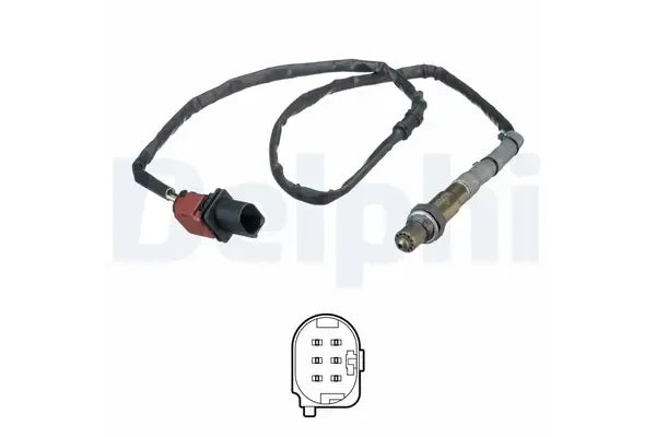 Sonda lambda, Volkswagen, SEAT, Skoda, Audi Octavia Ii Combi, Caddy Iii Autoutilitara, Limuzina Spatioasa (2KA, 2KH, 151x56x53 mm, Delphi ES2055612B1