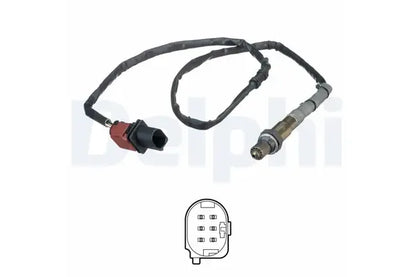 Sonda lambda, Volkswagen, SEAT, Skoda, Audi Octavia Ii Combi, Caddy Iii Autoutilitara, Limuzina Spatioasa (2KA, 2KH, 151x56x53 mm, Delphi ES2055612B1