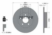 Disc frana Textar pentru Ford - 92239003