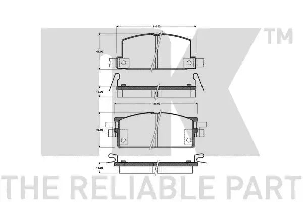 Etrier frana NK pentru Audi - 2147373BK