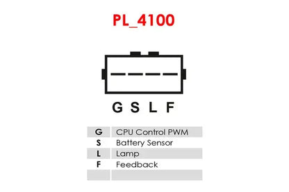 Generator alternator, Hyundai, Kia, Mitsubishi, Volvo, 261x188x182 mm, AS-PL A5044